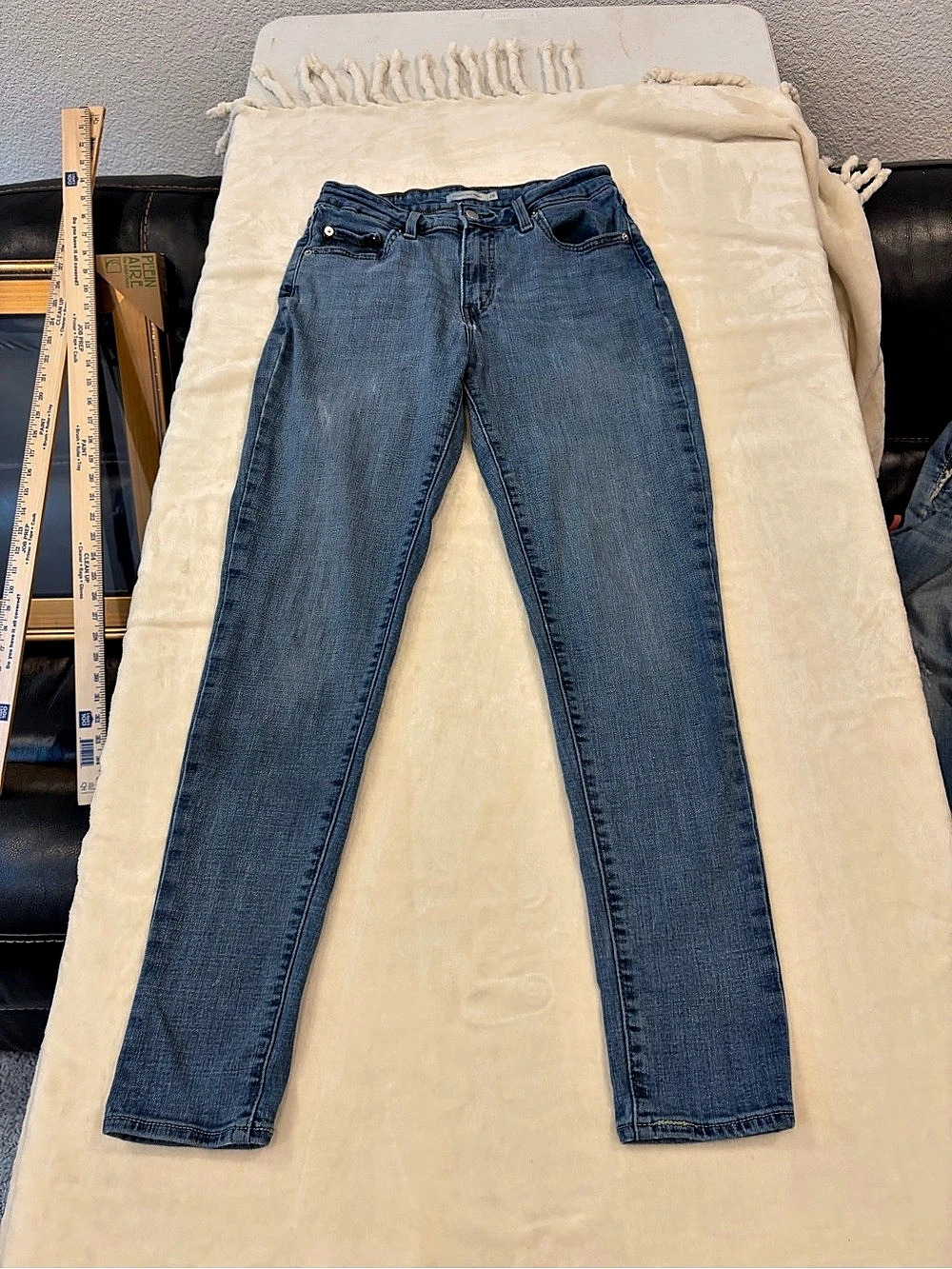 Levi's 711 High Rise Skinny Jeans Blue Waist 28 Like New